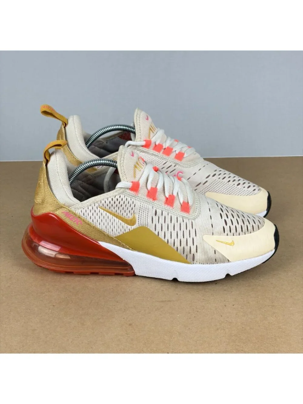 Nike Air Max 270 Guava Ice Cream Tint Athletic Shoes Womens 8.5 Mesh Low Top